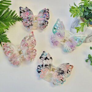 ✨Bundle 4 PCS | NEW Assorted Hair Clips| Butterfly | Everyday Hair Accessories✨